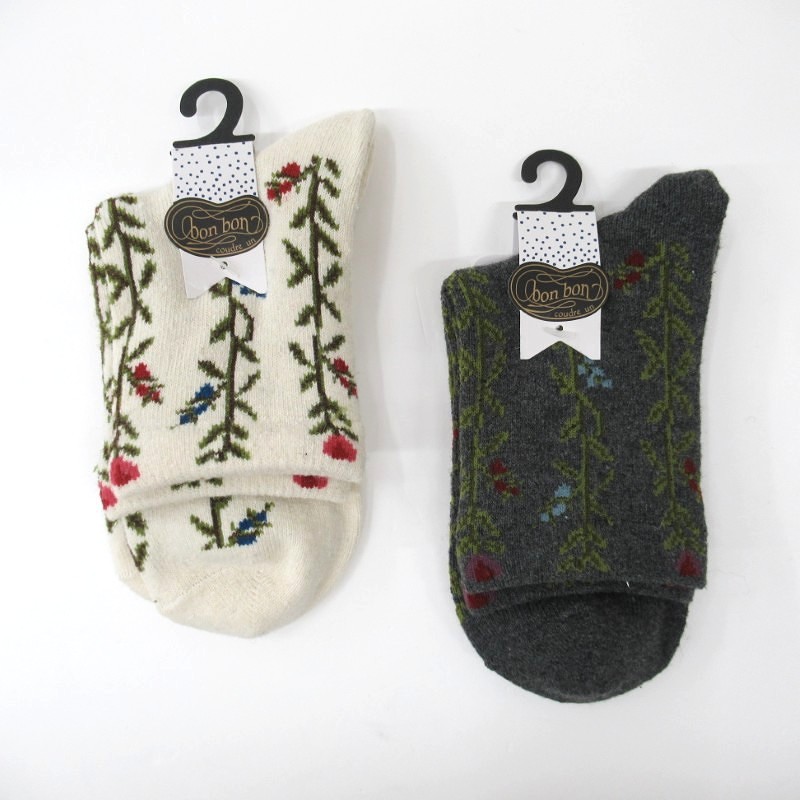 coudre un -bonbon-ロークルー ラムWラメツタ柄